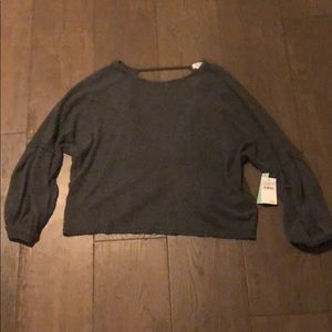 LIF weight cardigan sweater. Super cute open back!